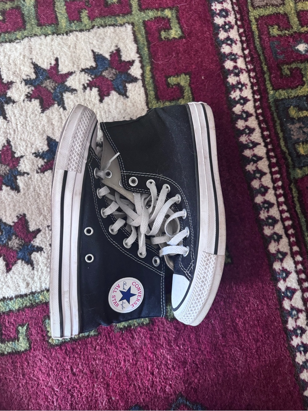 Converse Chuck Taylor All Star High Top Sneakers - Black size 6 - Picture 2 of 4